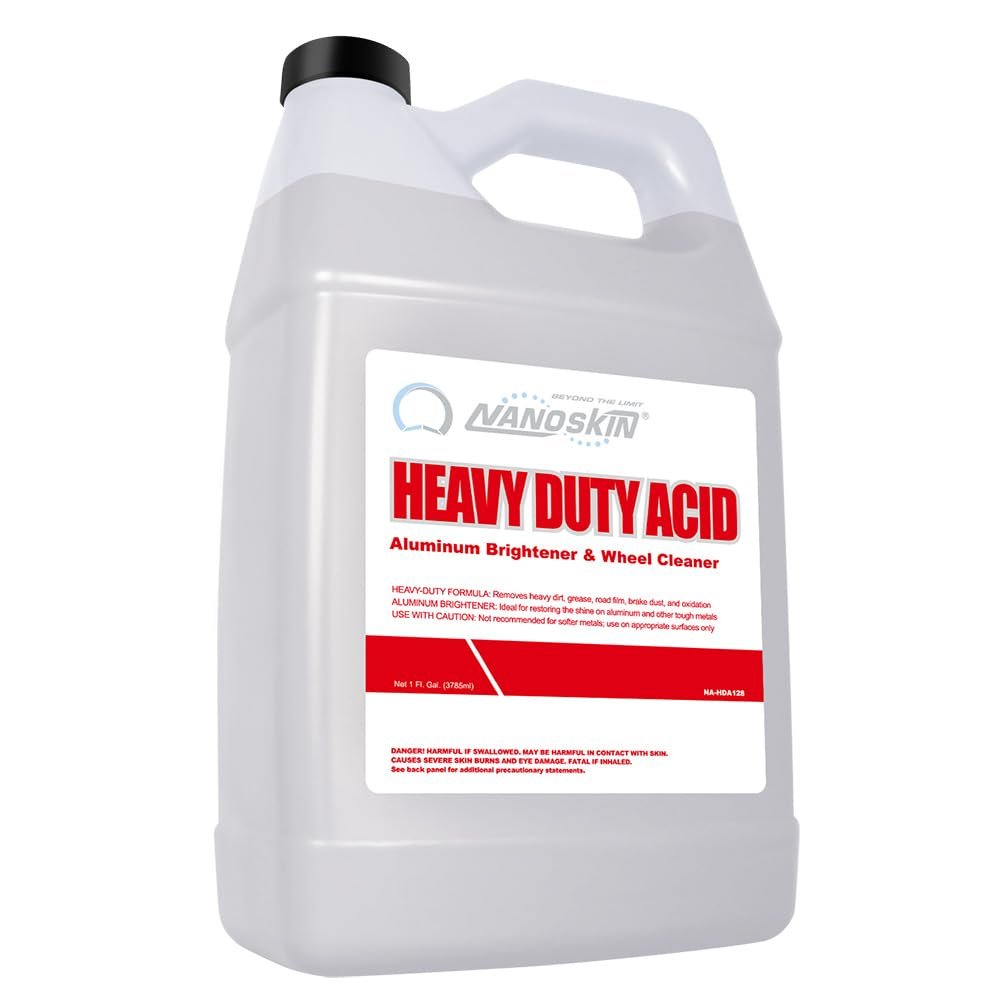 Nanoskin Acid Aluminum Brightener & Wheel Cleaner 1 Gallon – For Professional Use Only | Industrial Strength Cleaner