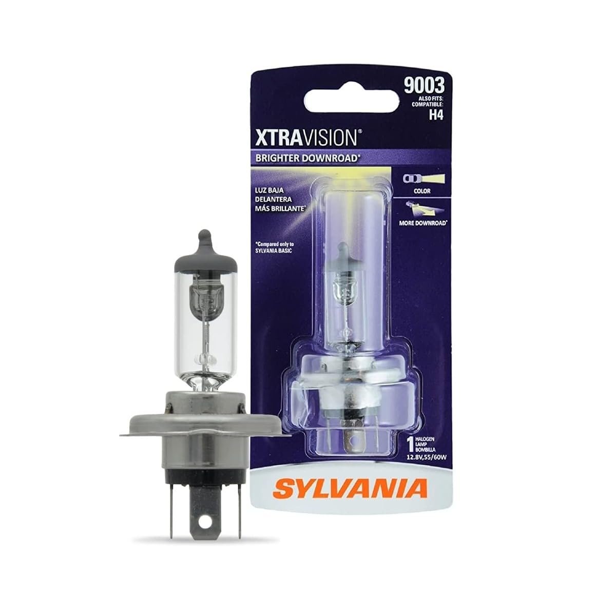 SYLVANIA - 9003 XtraVision - Halogen Headlight Bulb