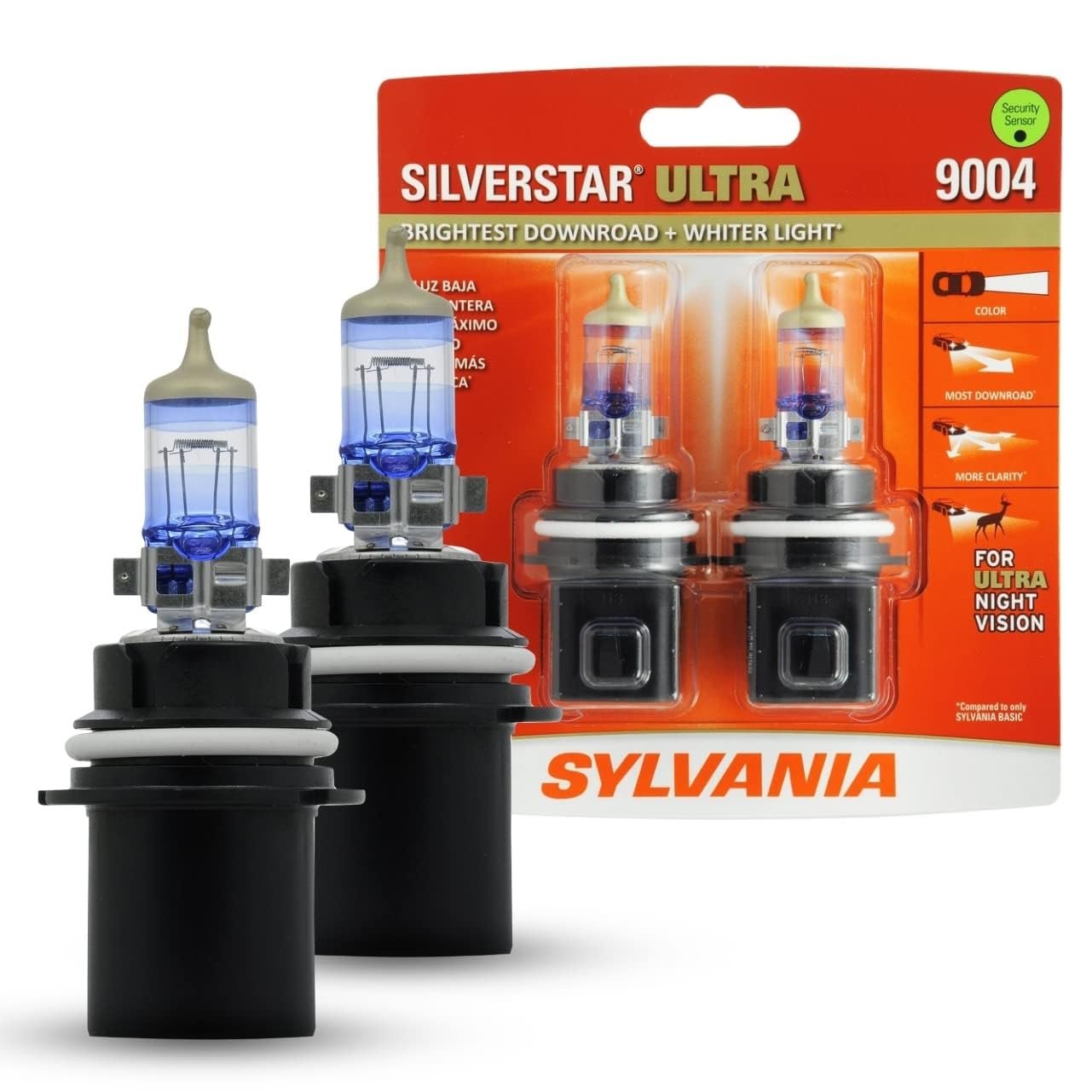 SYLVANIA - 9004 SilverStar Ultra - Halogen Headlight Bulb