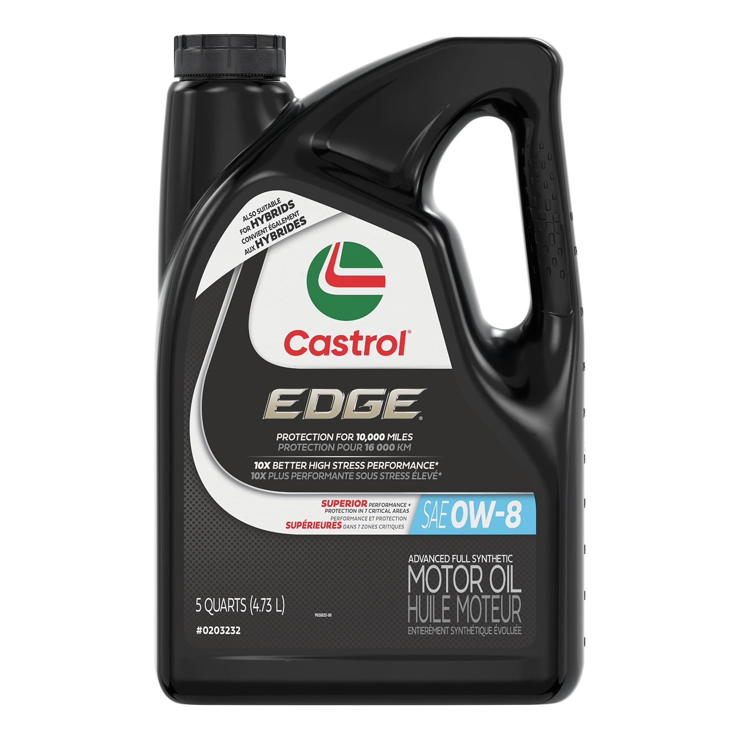 Castrol Edge Advanced Full Synthetic 0W-8 Engine Oil – 5 qt