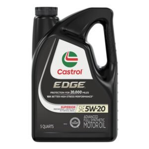 Castrol EDGE 5W-20 Advanced Full Synthetic Engine Oil – 5 qt