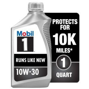 Mobil 1 Advanced Full Synthetic Engine Oil 10W-30 – 1 qt, 6-Pack