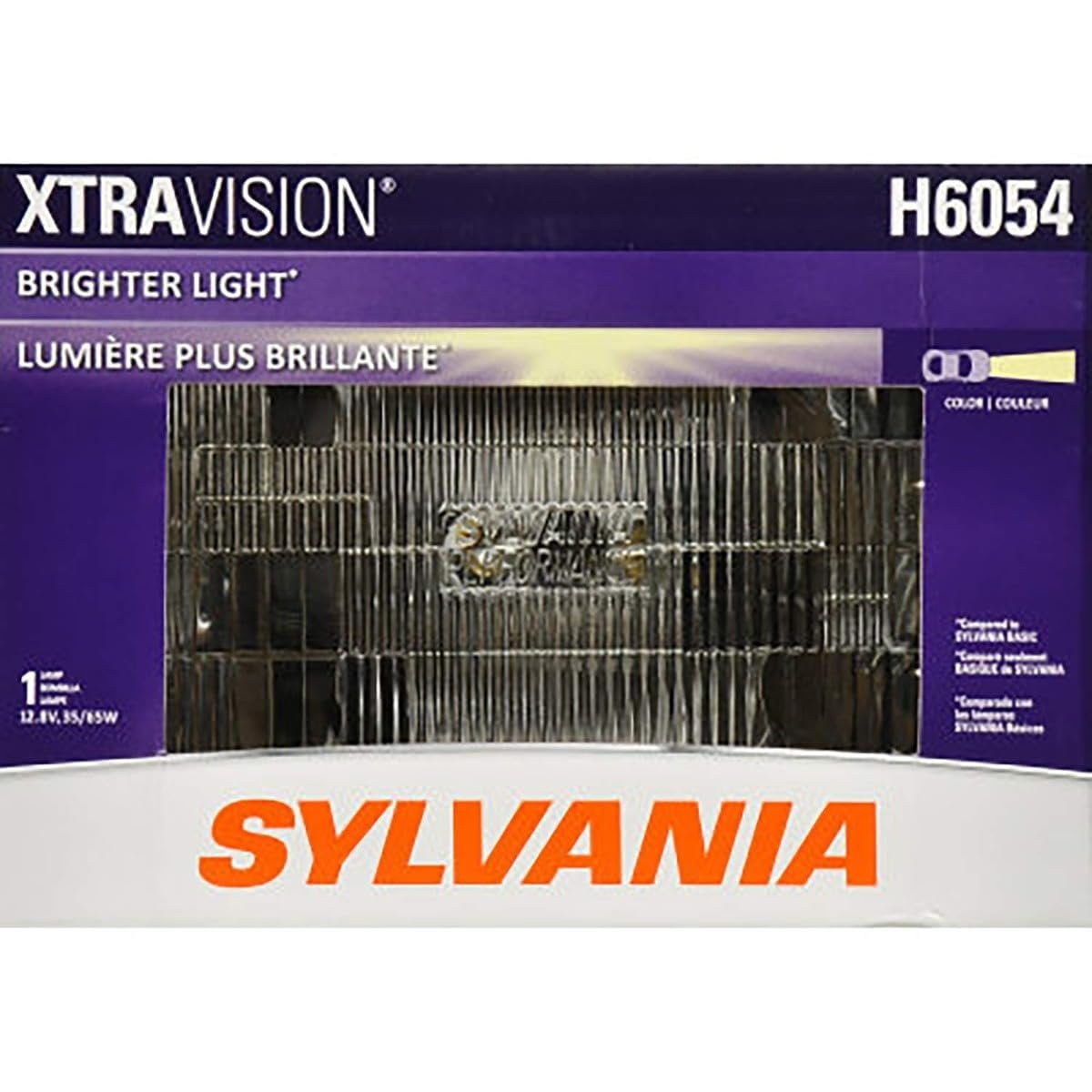 SYLVANIA H6054 XtraVision Sealed Beam Headlight