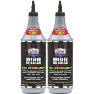 LUCAS Oil 10118 High Mileage Oil Stabilizer (2) – 2-Pack
