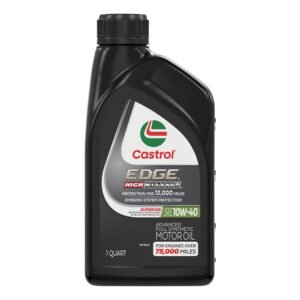 Castrol EDGE High Mileage 10W-40 Advanced Full Synthetic Engine Oil – 1 qt