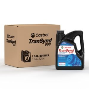 Castrol TranSynd 668 Full-Synthetic Automatic Transmission Fluid – 1 gal, 3-Pack