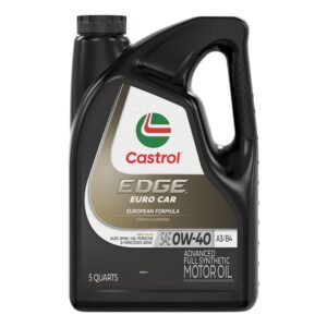 Castrol Edge Euro 0W-40 A3/B4 Advanced Full Synthetic Engine Oil – 5 qt