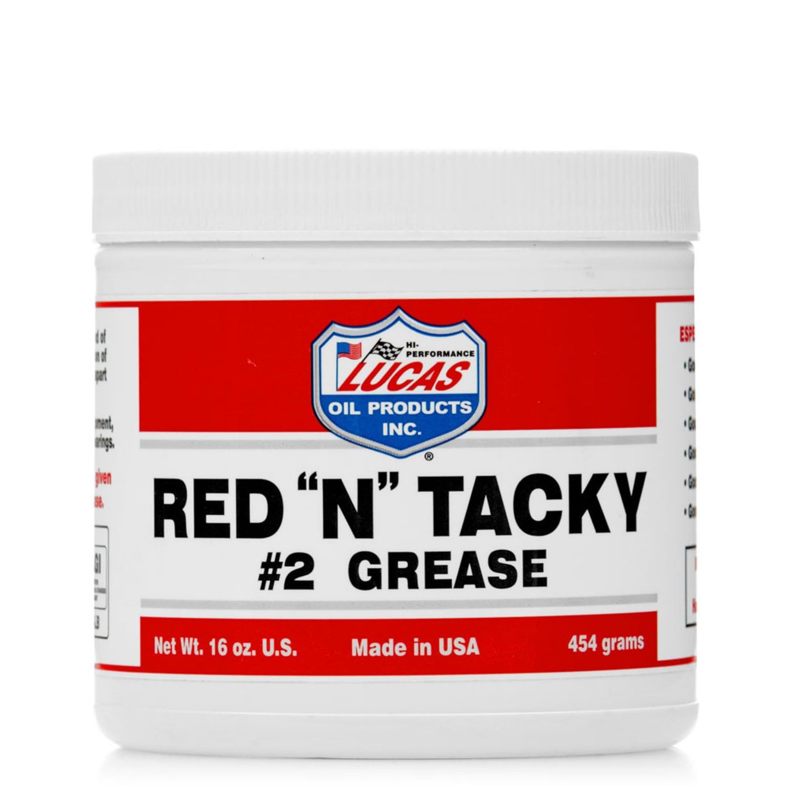 Lucas Oil 10574 RED"N"TACKY GREASE 1/LB TUB