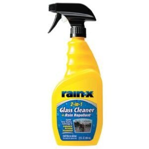 Rain-X 5071268-6PK 2-in-1 Glass Cleaner with Rain Repellent – 23 oz, 6-Pack