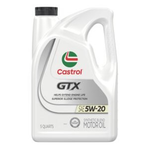 Castrol GTX 5W-20 Synthetic Blend Engine Oil – 5 qt