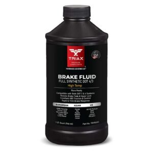 TRIAX Brake Fluid DOT 3&4 - Full Synthetic, High Temp, All-Vehicle, Race Ready - European, Asian