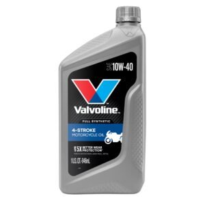 Valvoline 4-Stroke Motorcycle Full Synthetic 10W-40 Engine Oil – 1 qt