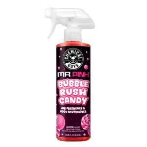 Chemical Guys Mr. Pink Bubble Rush Candy Scent Car Air Freshener and Odor Eliminator