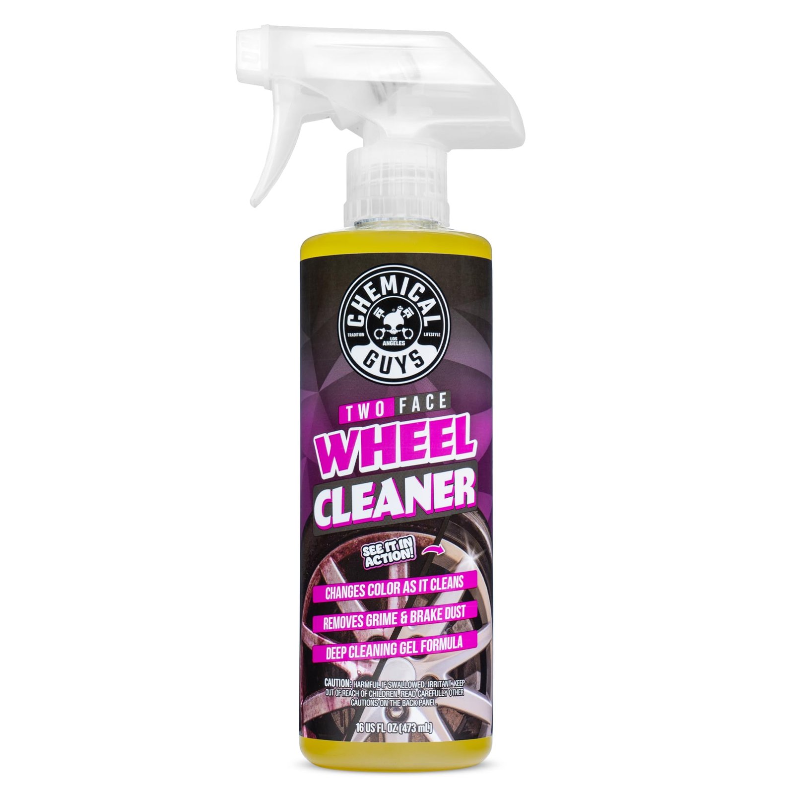 Chemical Guys Two Face Wheel Cleaner, Color Changing Wheel Cleaner, Safe
