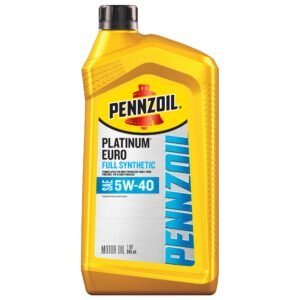 Pennzoil Platinum Euro Full Synthetic 5W-40 Engine Oil – 1 qt