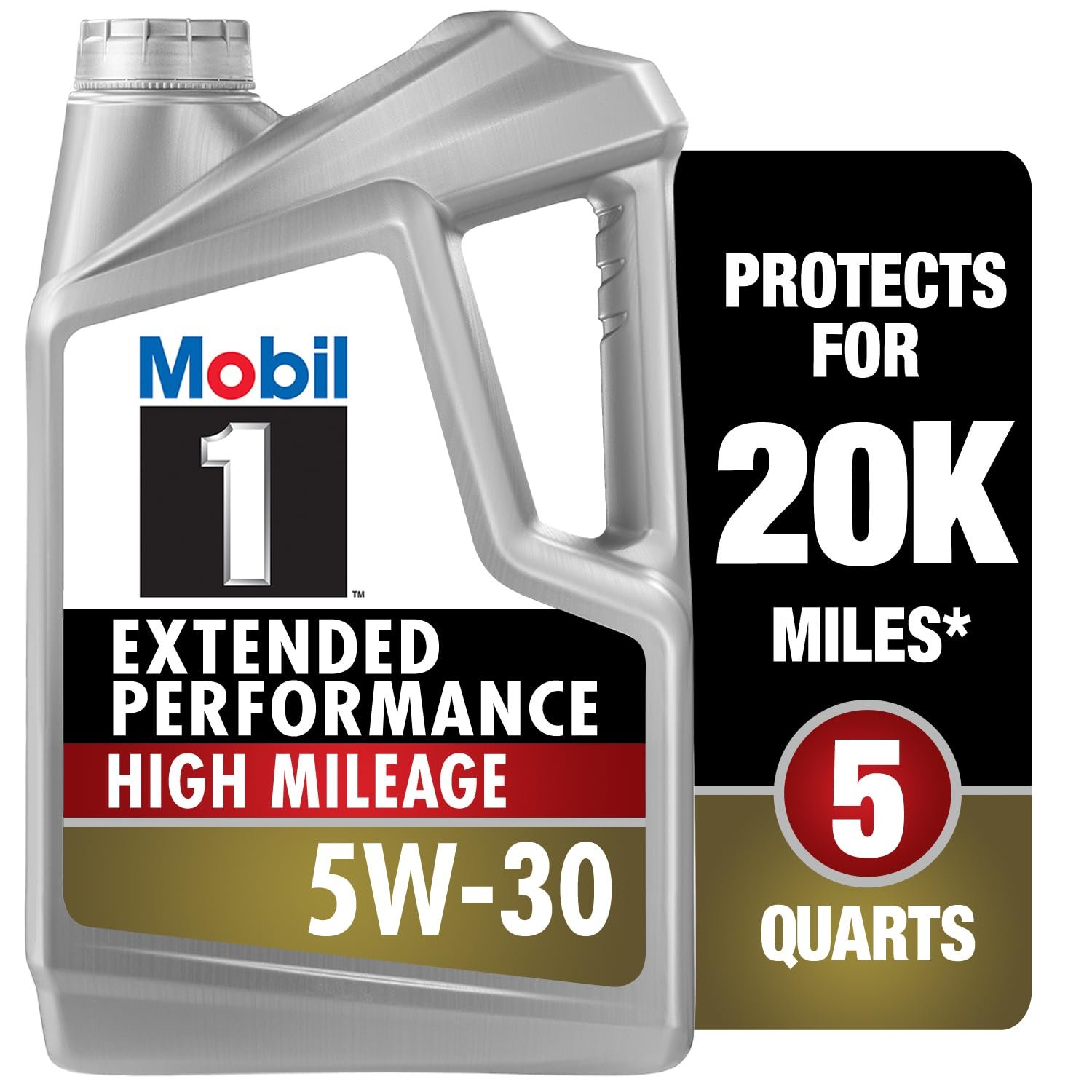 Mobil 1 Extended Performance High Mileage Full Synthetic Engine Oil 5W-30 – 5 qt