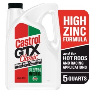 Castrol GTX Classic 20W-50 Conventional Engine Oil – 5 qt