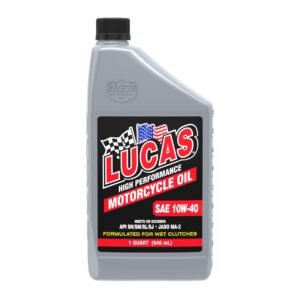 Lucas Oil 10767 Conventional SAE 10W-40 Motorcycle Oil – 1 qt