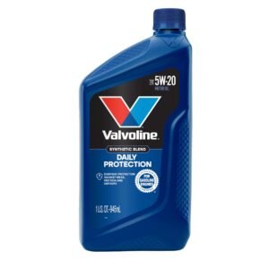 Valvoline Daily Protection SAE 5W-20 Synthetic Blend Engine Oil – 1 QT