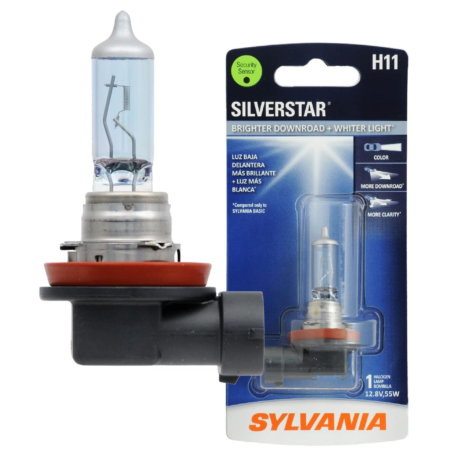SYLVANIA - H11 SilverStar - Halogen Headlight Bulb