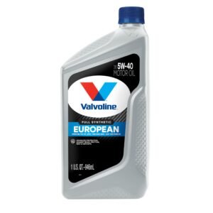 Valvoline European Vehicle Full Synthetic SAE 5W-40 Engine Oil – 1 QT