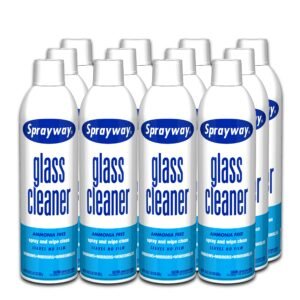 Sprayway Glass Cleaner with Foaming Spray for a Streak-Free Shine