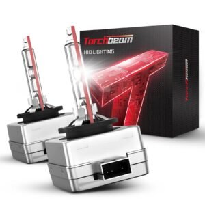 Torchbeam D1S HID Bulbs, 6000K Cool White, 300% Lighting Distance