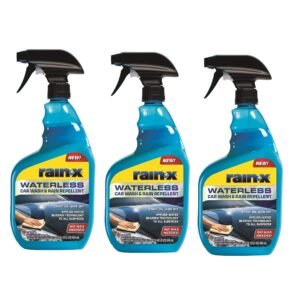 Rain-X 620100-3PK Waterless Car Wash & Rain Repellent – 23 oz, 3-Pack