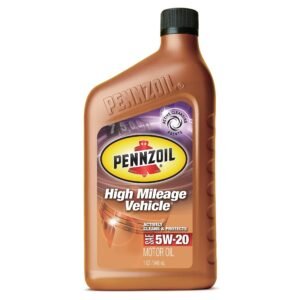 Pennzoil 5077727 High Mileage Vehicle 5W20 Engine Oil - Bottle – 1 qt