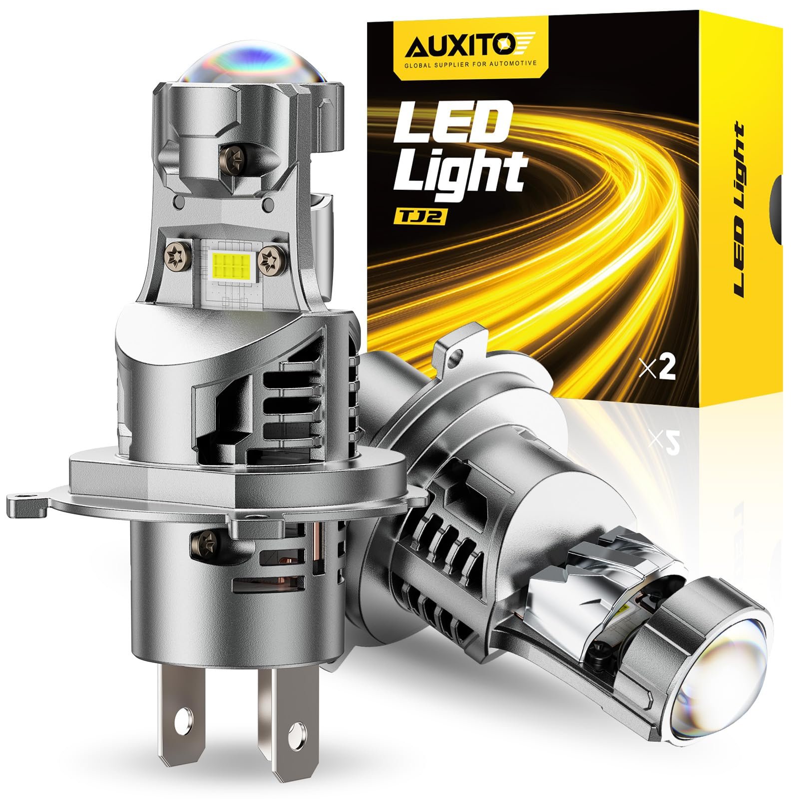 AUXITO 9003 LED Bulb, 30000LM Brightness 6500K White