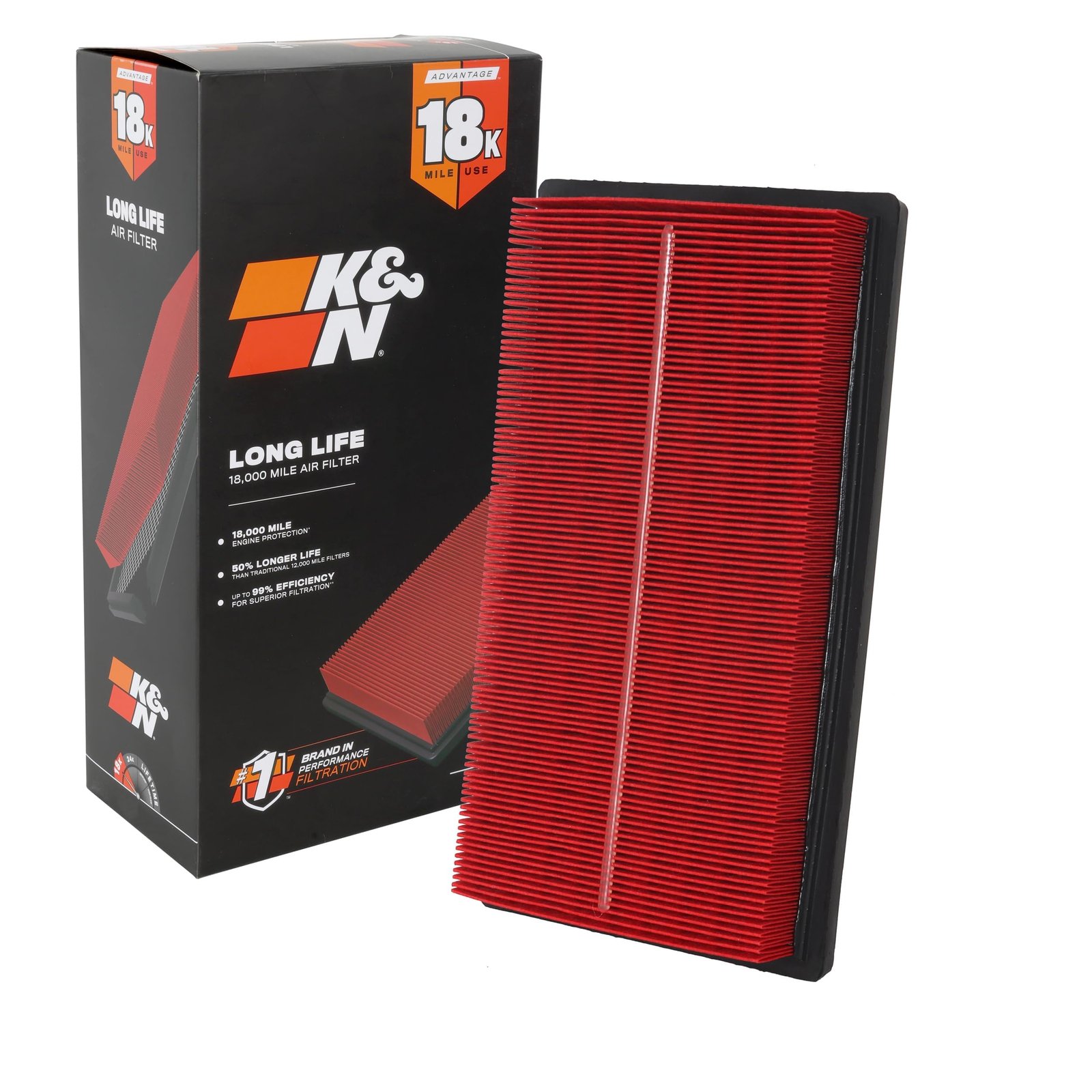 K&N Engine Air Filter – 2016-2026 Toyota/Jeep/Fiat