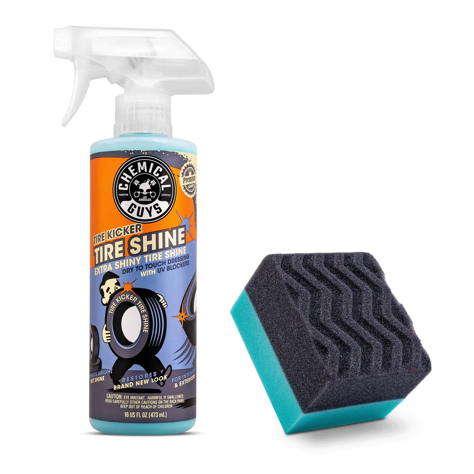 Chemical Guys Tire Kicker Extra Glossy Tire Shine Spray – 16 fl oz