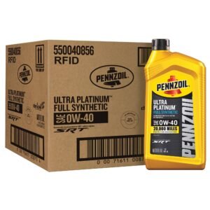 Pennzoil Ultra Platinum Full Synthetic 0W-40 Engine Oil – 1 qt, 6-Pack