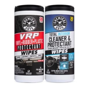 Chemical Guys Canister Wipes - VRP & Total Car Interior Cleaner & Protectant